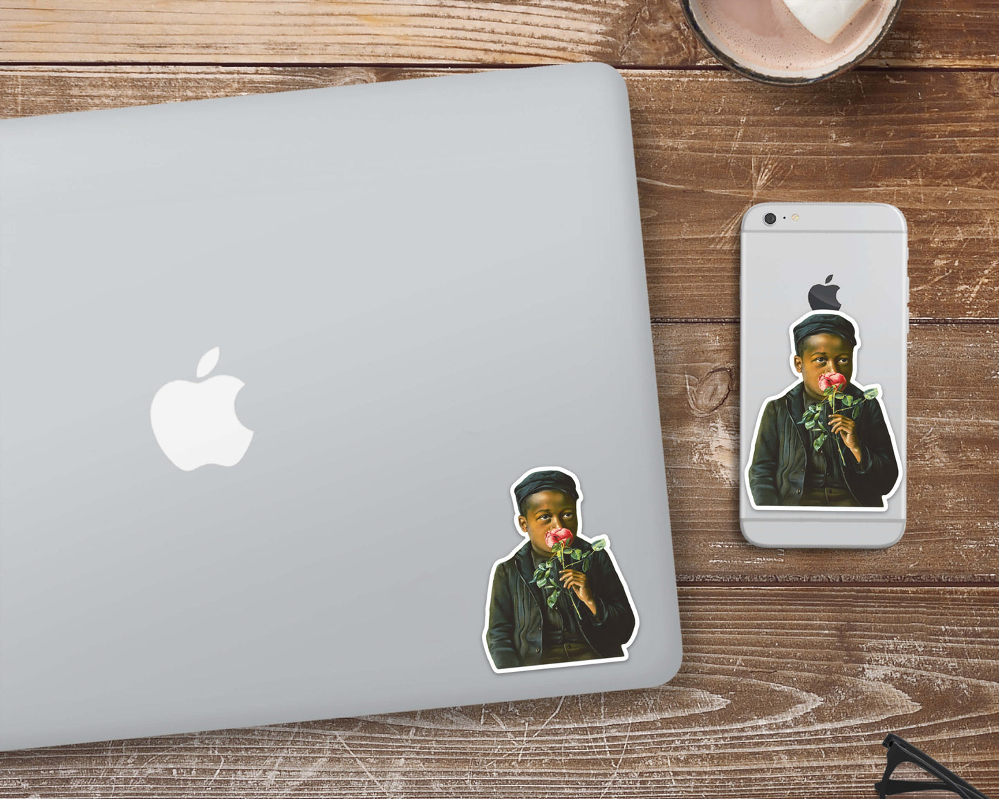 American Beauty sticker | 3" waterproof vinyl decal | Works on laptop, bottle, larger phones | 19th century Americana | Anonymous artist