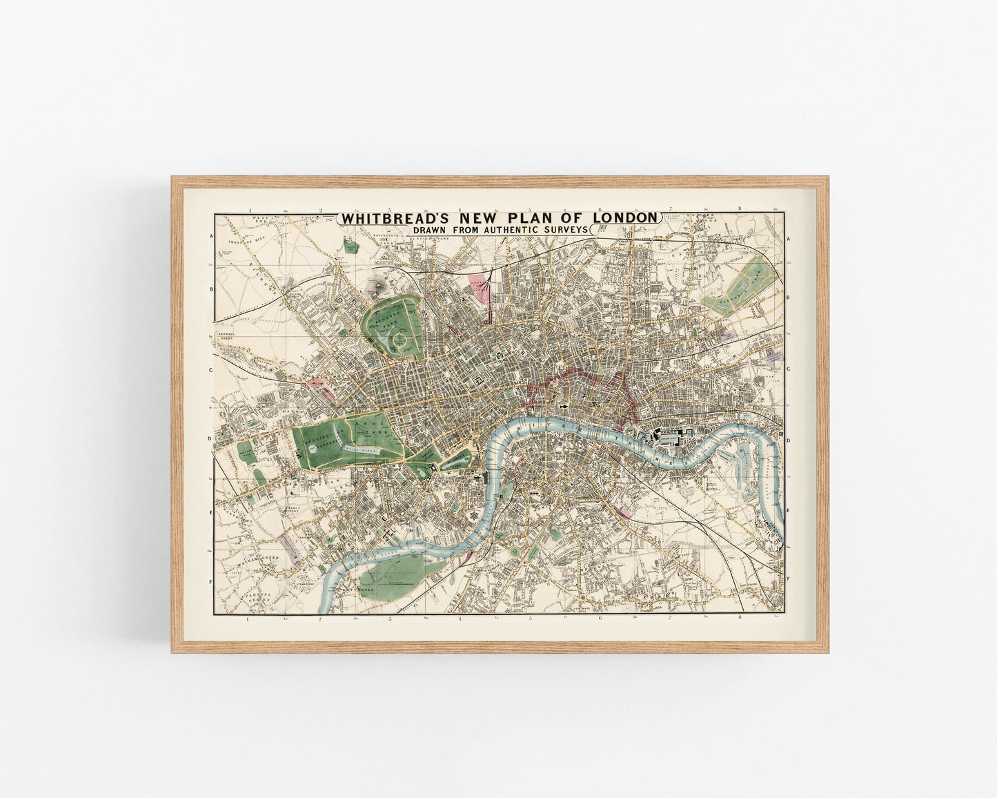 Whitbread's New Plan of London | 1853