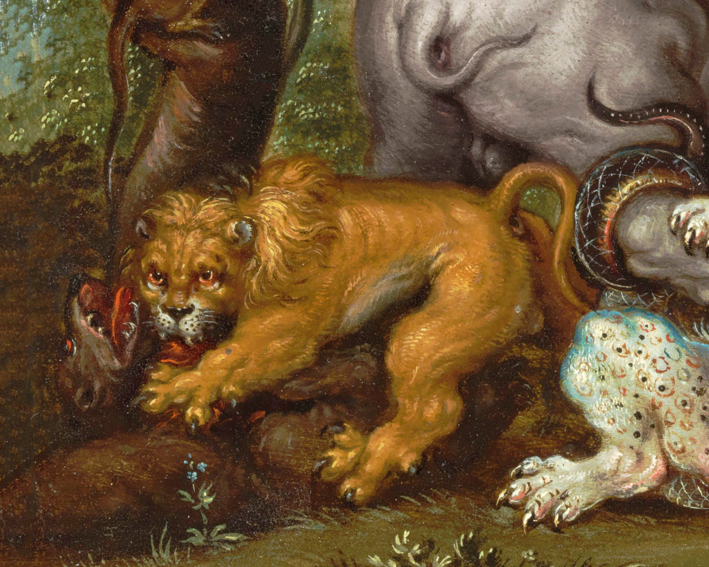 Battle of a Dragon and Elephant | 17th c.