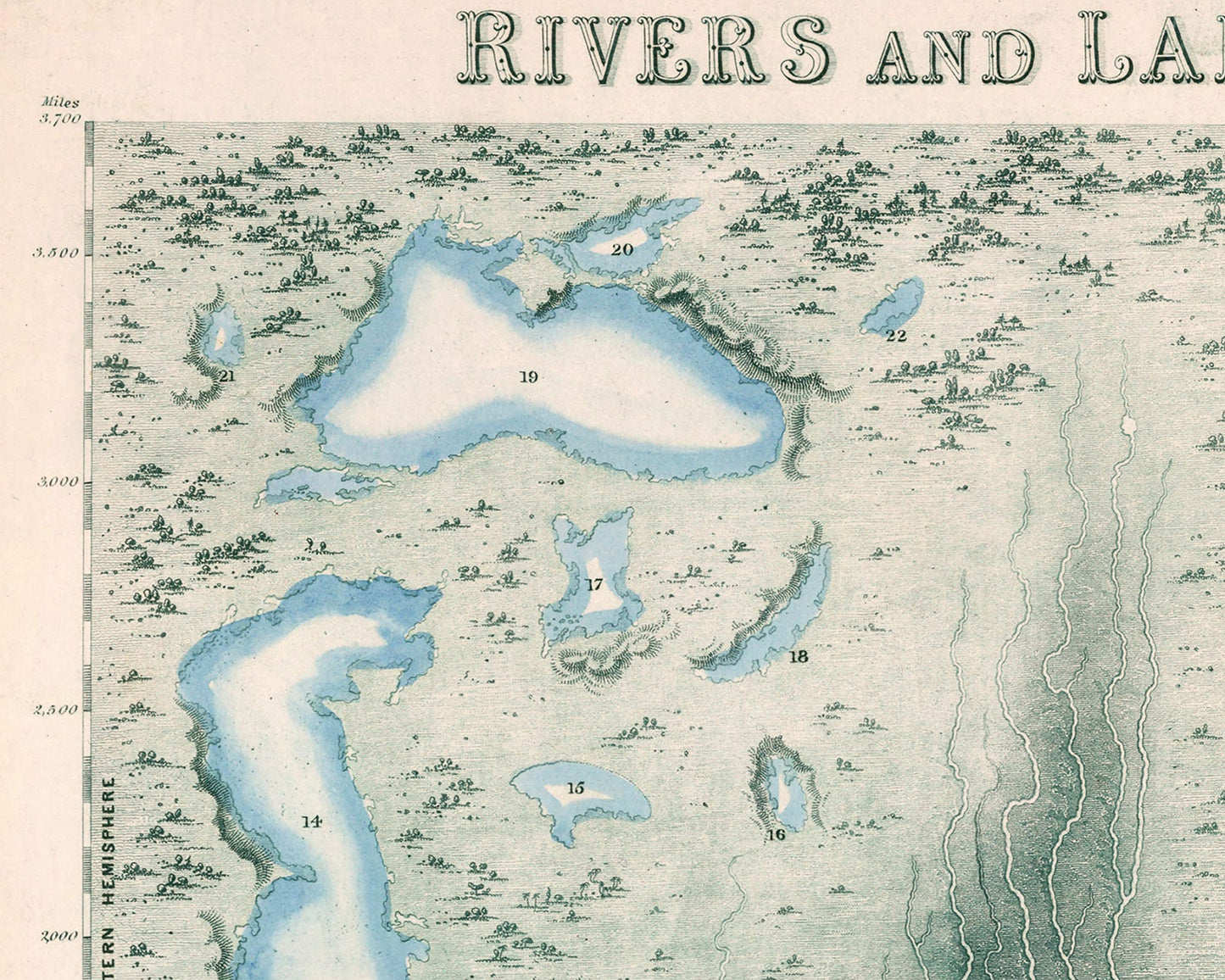 Panoramic Plan of the Principal Rivers and Lakes | 1851