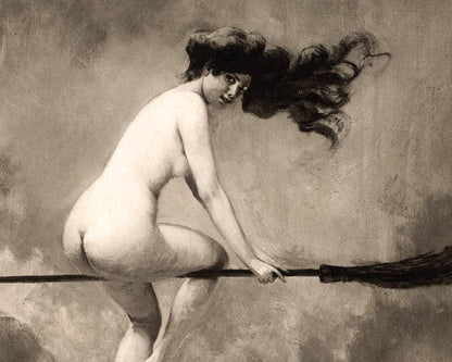 Witch on her Broom | 1910