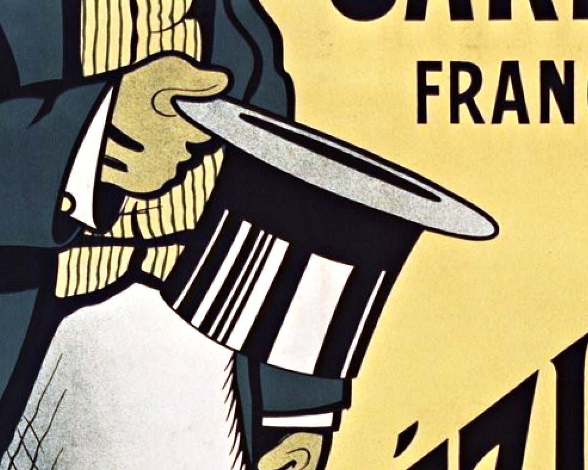 French sardine ad | 1920 | Fish wall art | Kitchen, food decor | Vintage advertisement