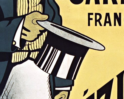 French sardine ad | 1920 | Fish wall art | Kitchen, food decor | Vintage advertisement