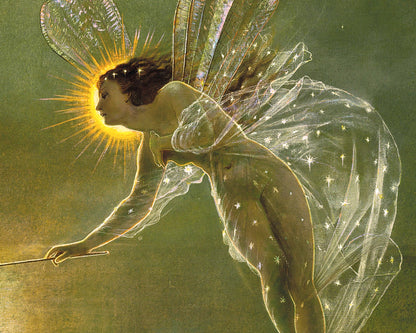 Spirit of the Night | 1879 | Night fairy fine art print | Romantic goddess painting | Vintage nude woman | Art nouveau wall art