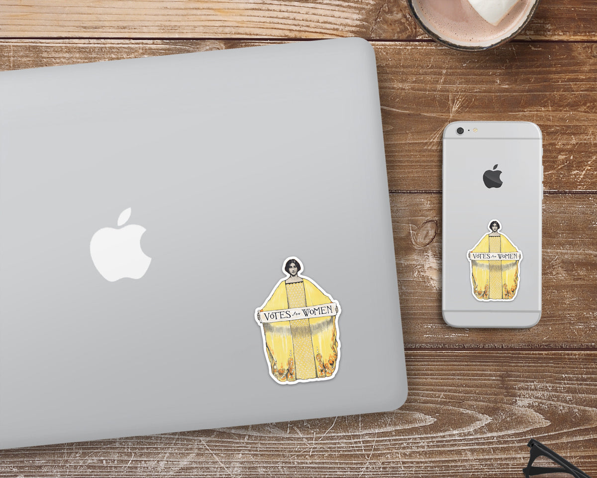 Votes for Women decal | Waterproof vinyl sticker | Works on laptop, phone, bottle, notebook, bumper | Feminist art