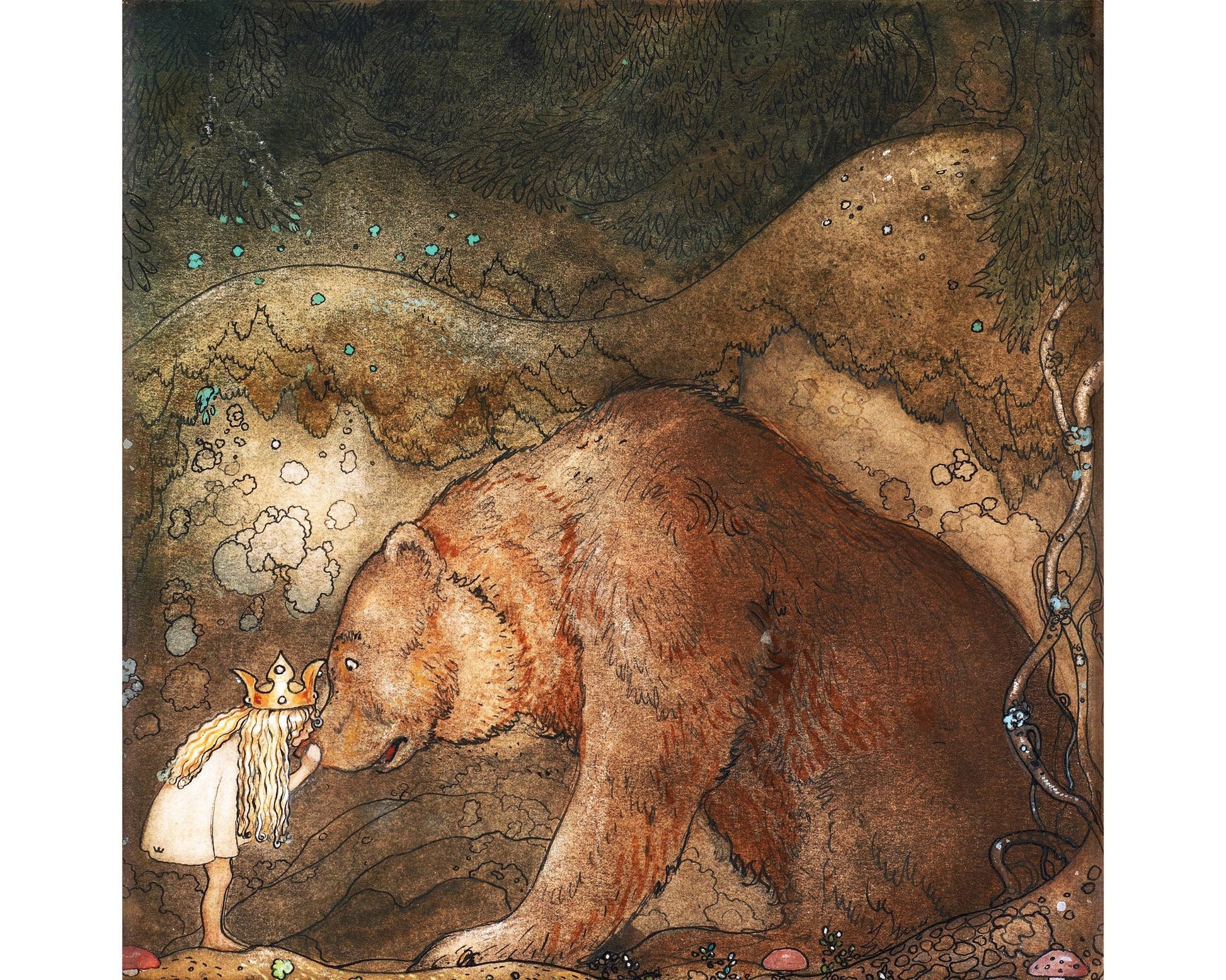 Princess Kissing a Bear | 1907