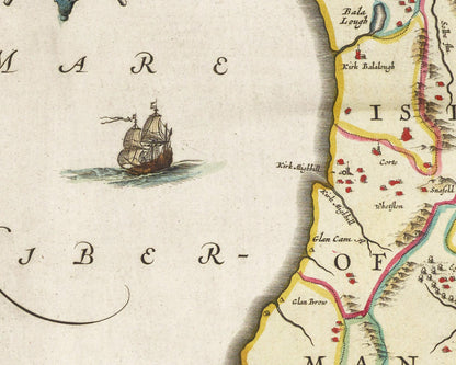 Isle of Man Map | 1665