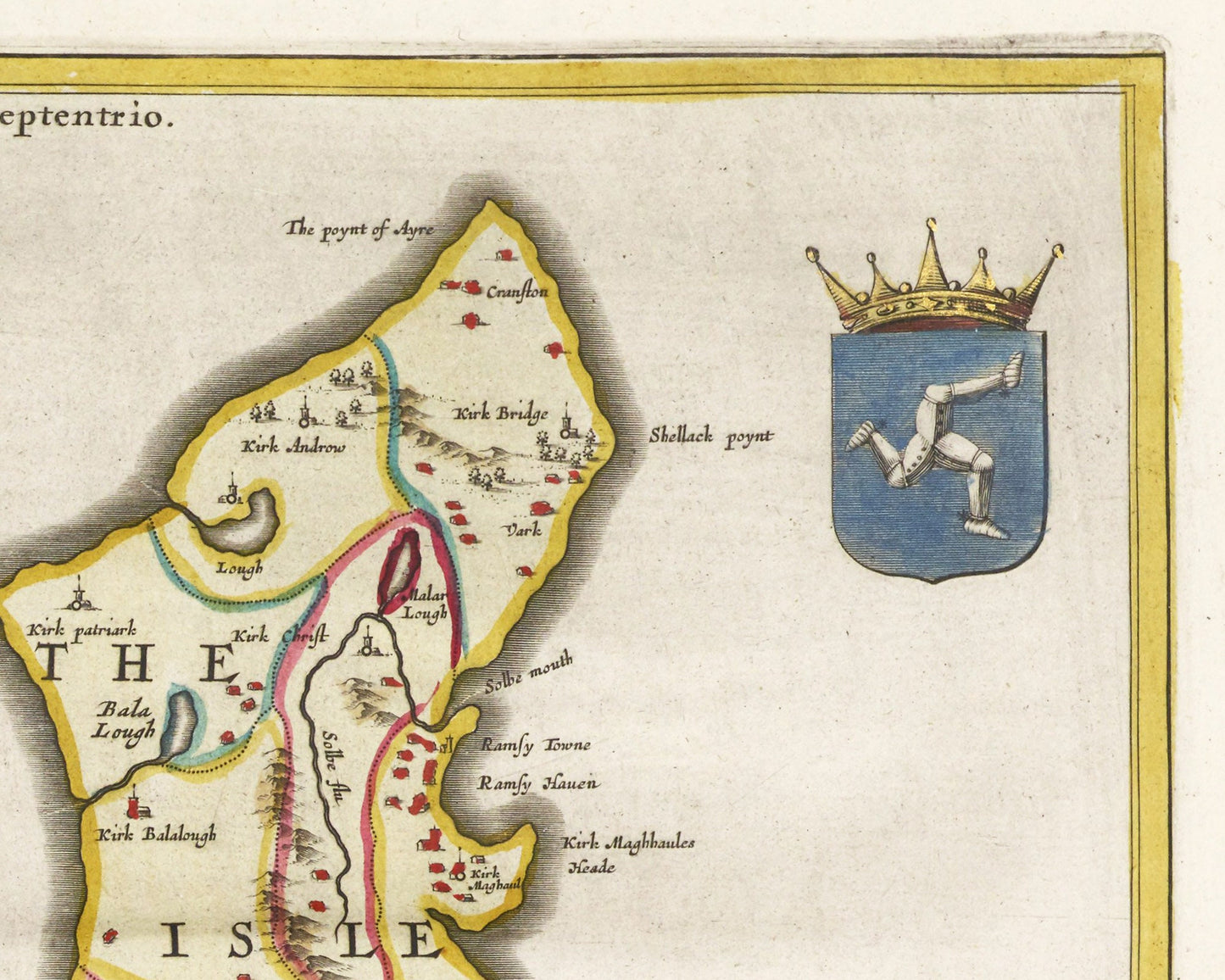 Isle of Man Map | 1665