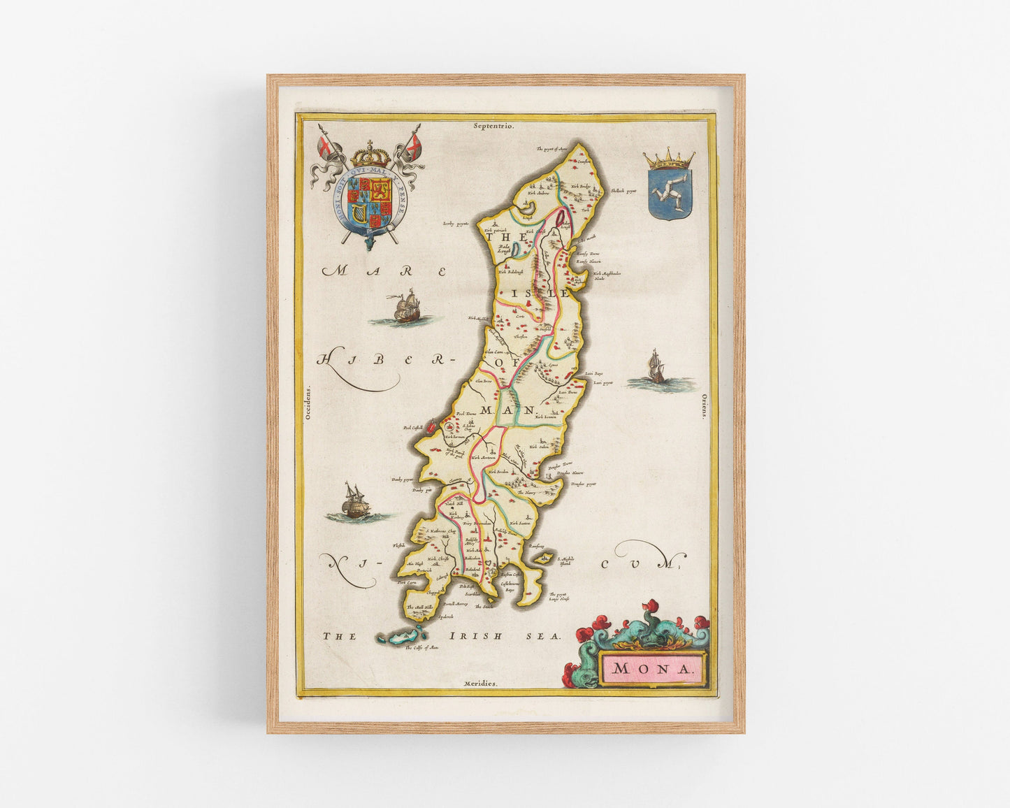 Isle of Man Map | 1665