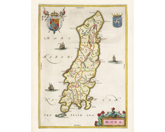 Isle of Man Map | 1665