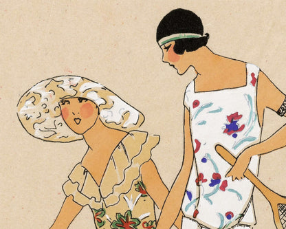 French Tennis Fashion Plate | 1923