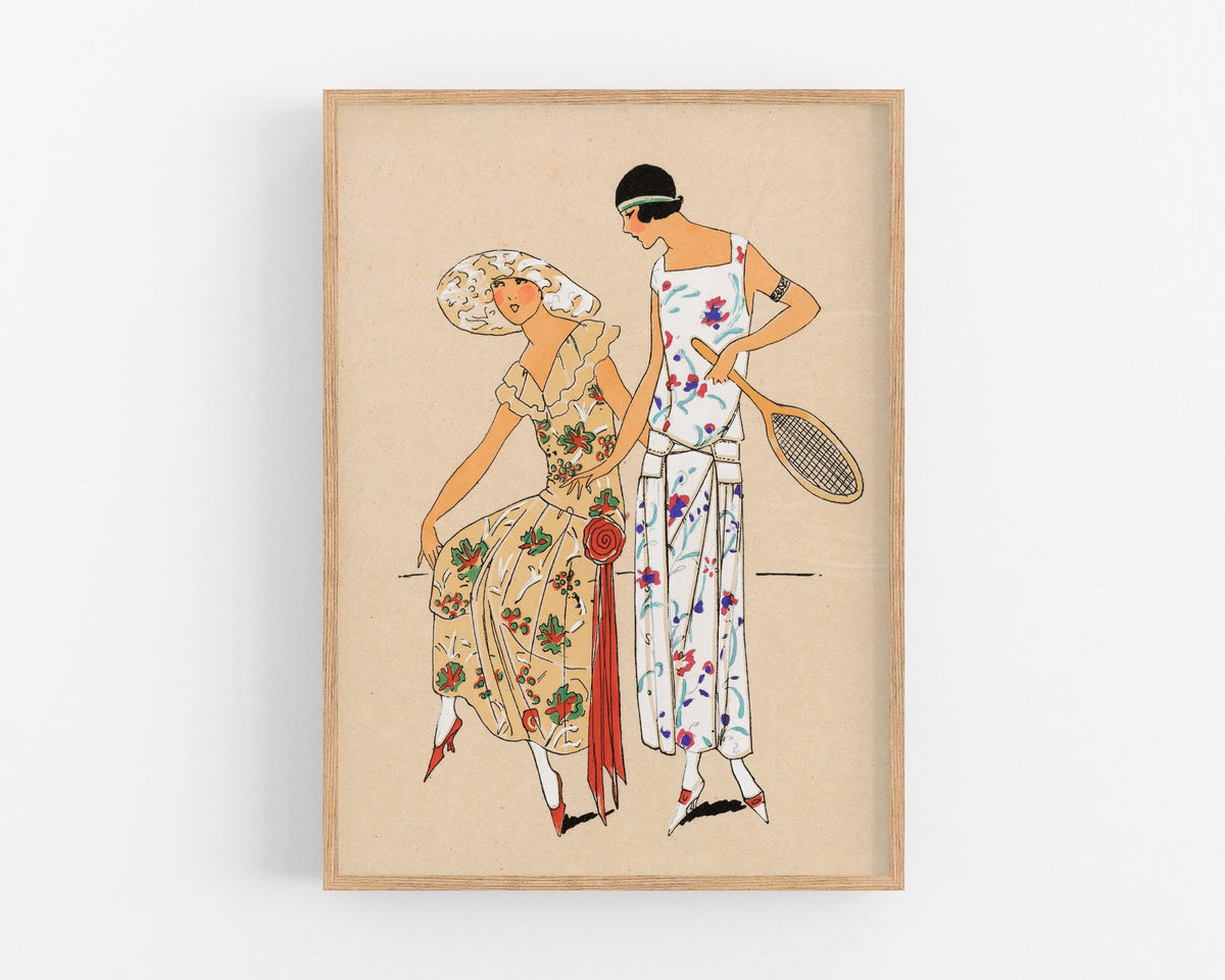 French Tennis Fashion Plate | 1923