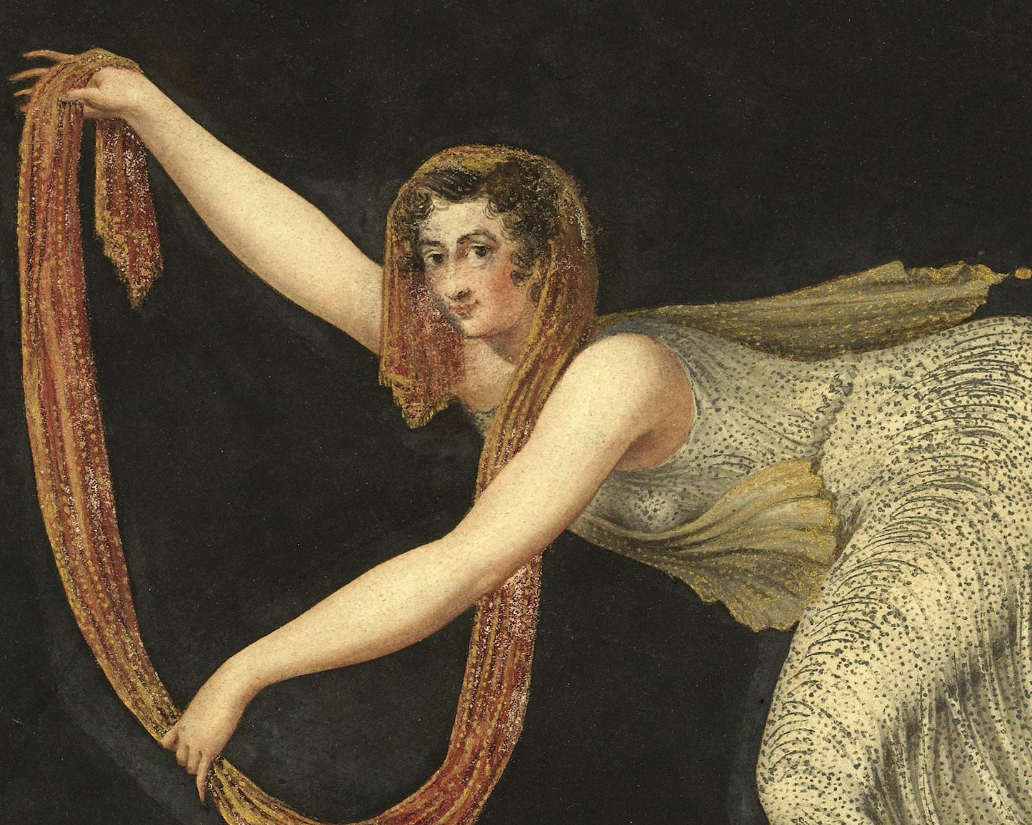 Dancer Annette Kobler, the pas-de-shawl performer | 1812