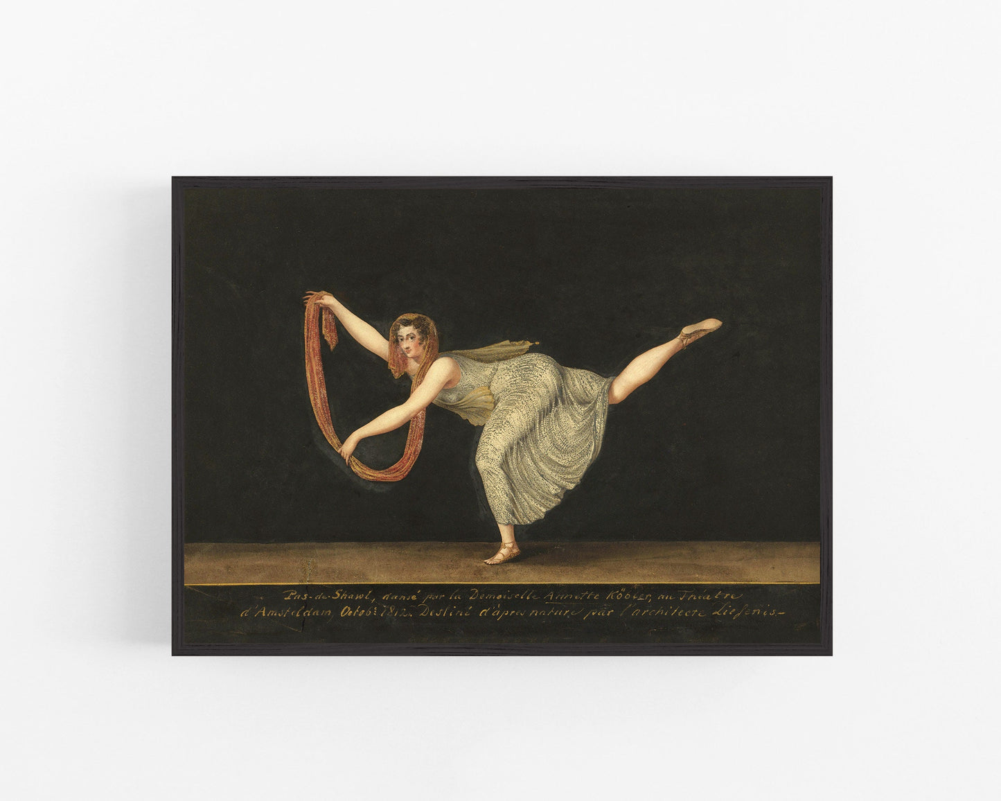 Dancer Annette Kobler, the pas-de-shawl performer | 1812
