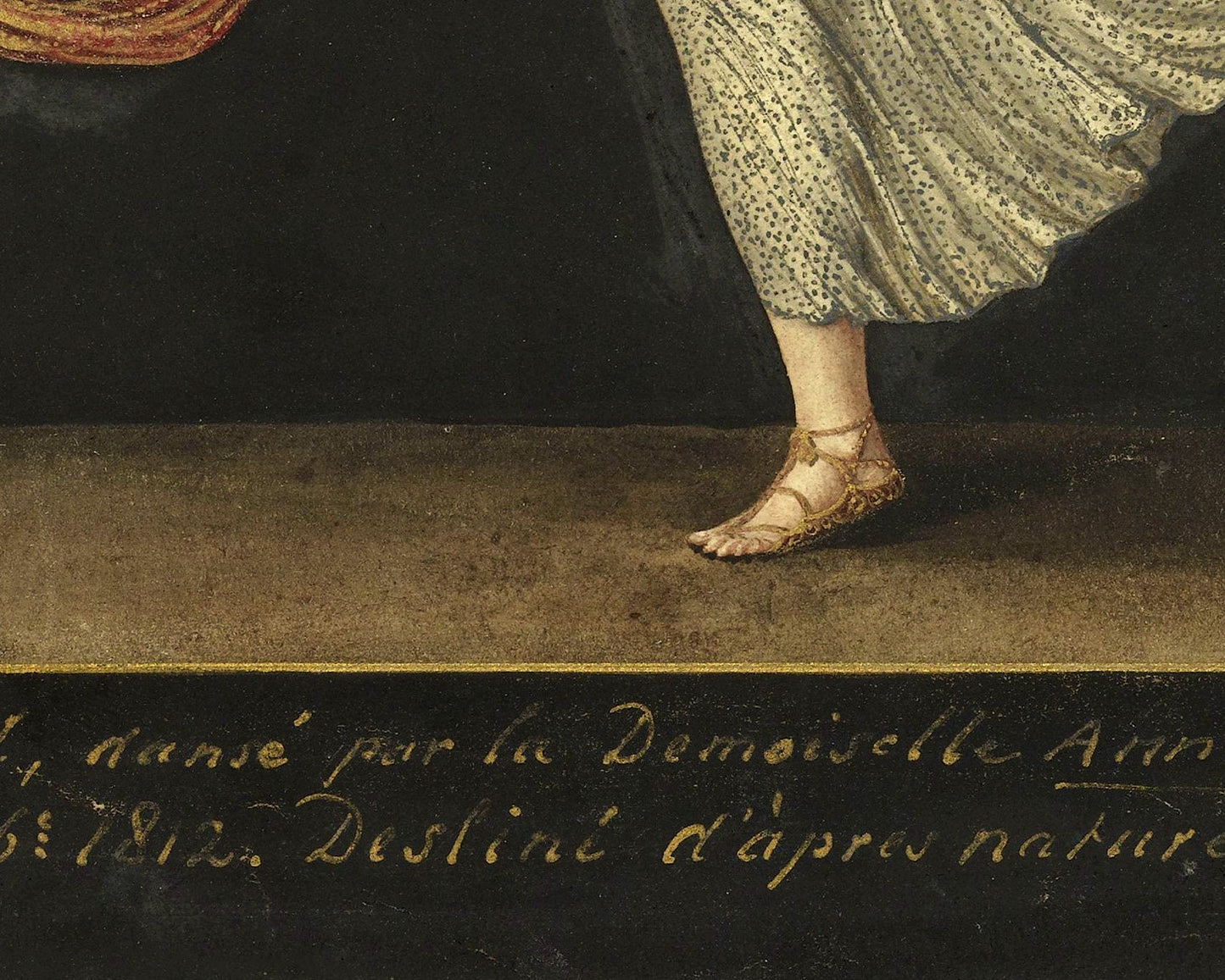 Dancer Annette Kobler, the pas-de-shawl performer | 1812