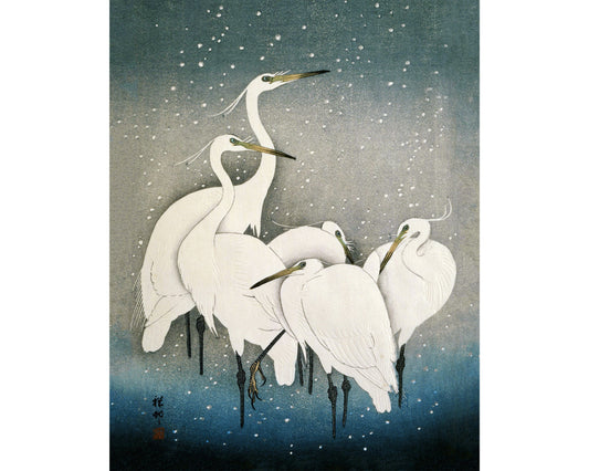 Group of Egrets | 20th Century