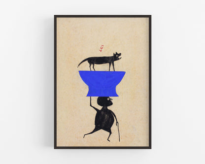 Man Carrying Dog | 20th Century