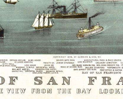 Map of San Francisco | 1878