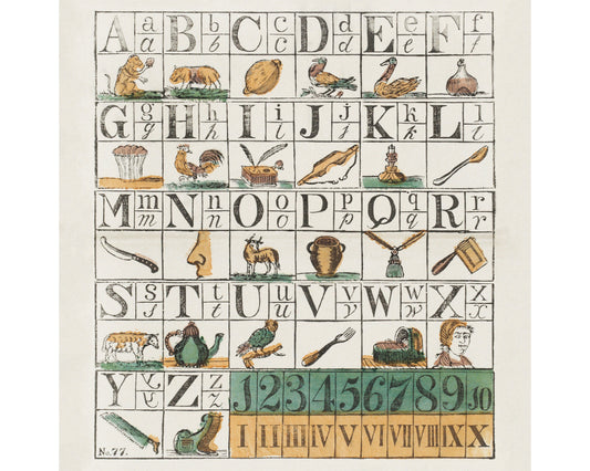 Alphabet and Numbers | 19th Century