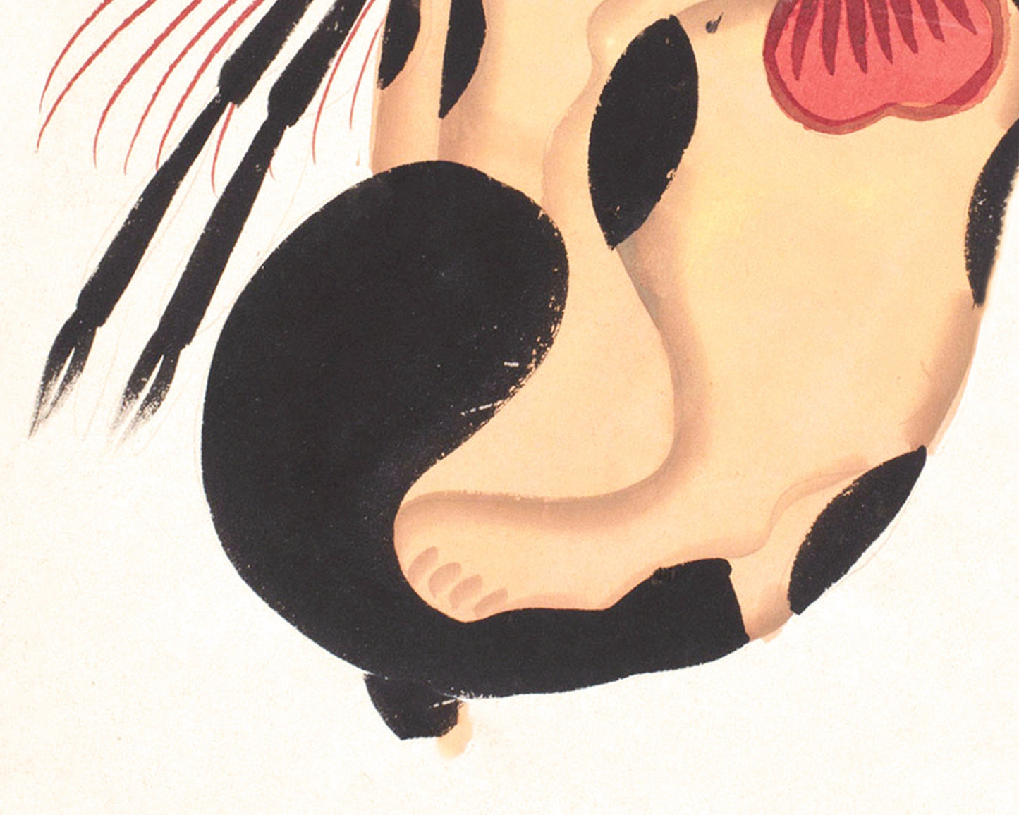 Kalighat Cat "Holding" a Prawn | 19th Century