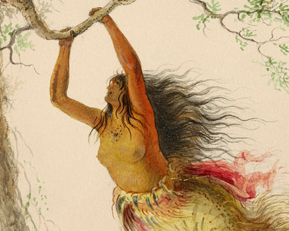 Indian Girls Swinging | 1860