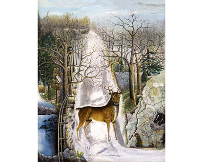 Stag at Echo Rock | 19th Century