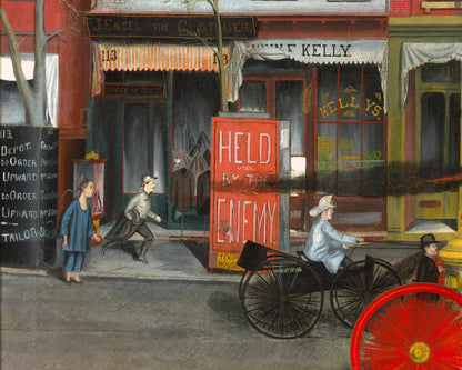 Fire Engine on Broad Street | 1889