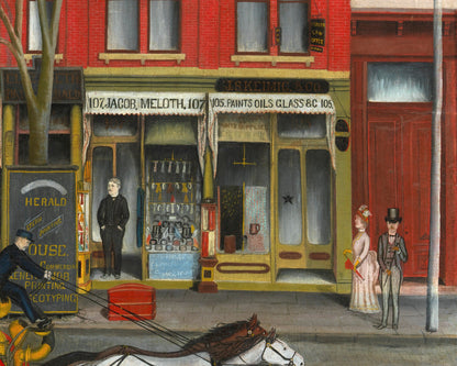 Fire Engine on Broad Street | 1889