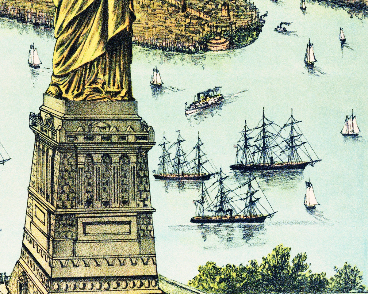 The Great Bartholdi Statue, Liberty Enlightening the World | 1885