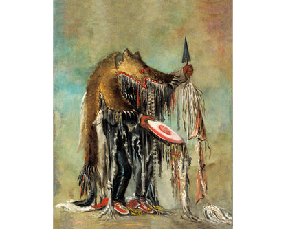 Medicine Man, Performing His Mysteries over a Dying Man | 1832