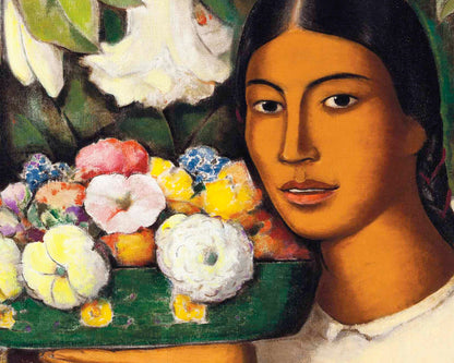 Woman with Flowers | 20th Century