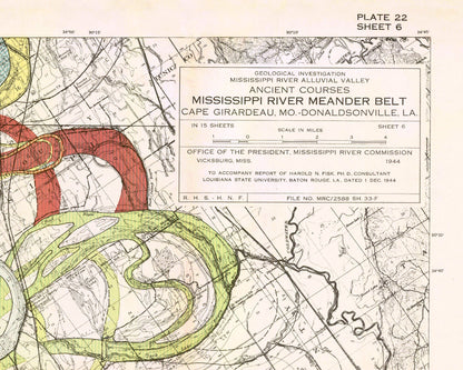 Ancient Courses: Mississippi River Meander Belt | 1944