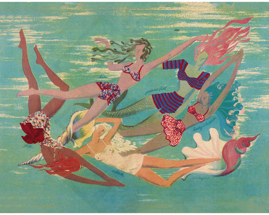 Mermaids from French Le Femme magazine | 1945