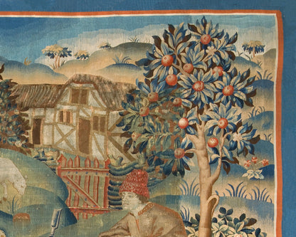 Shepherds in a Round Dance Tapestry | 1500