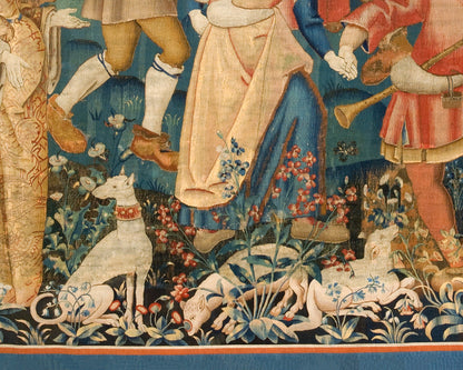 Shepherds in a Round Dance Tapestry | 1500