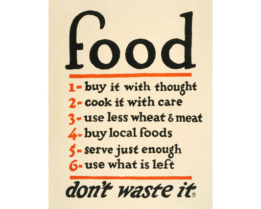 Don't Waste Food Poster | 20th Century