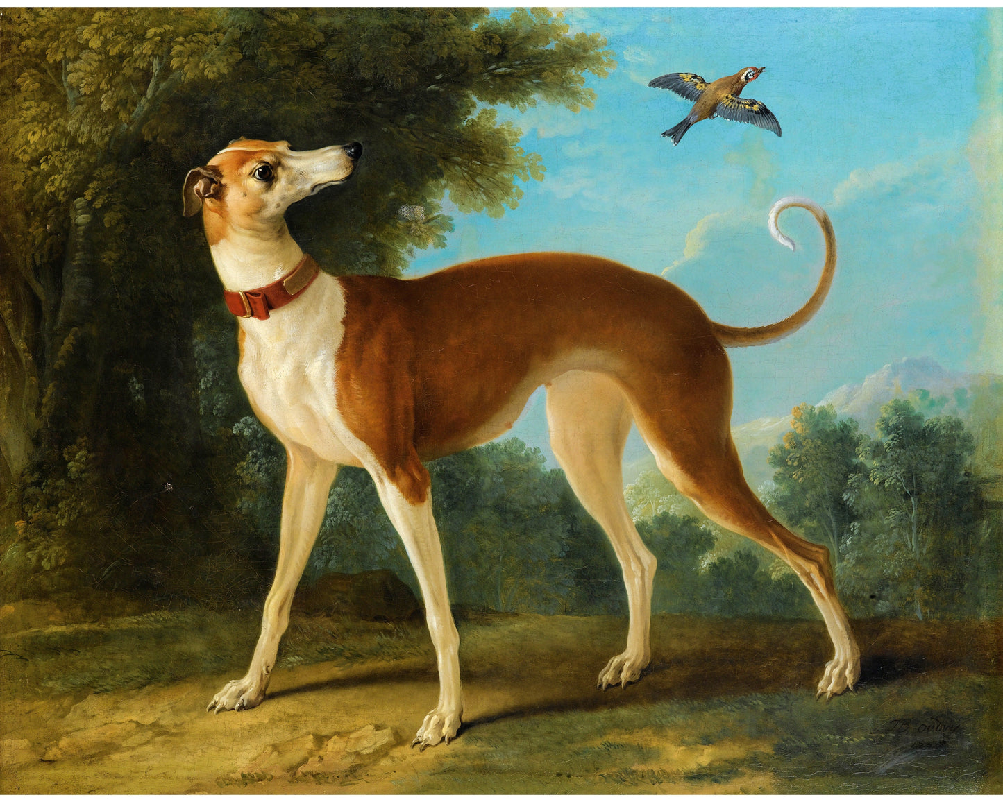 Greyhound in a Landscape | 1746