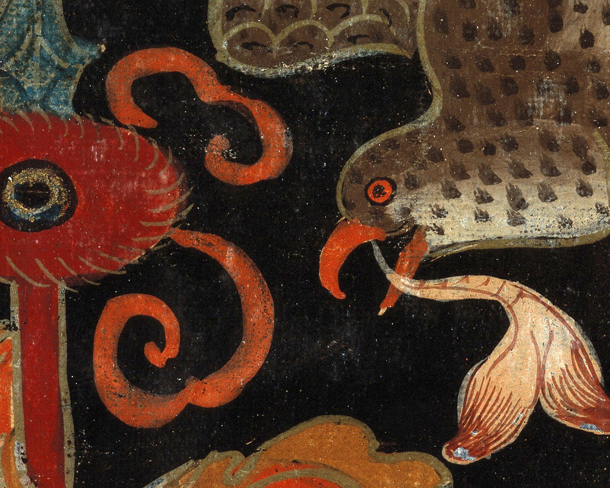 Bird on a Rgyan Tshogs Banner | 18th Century