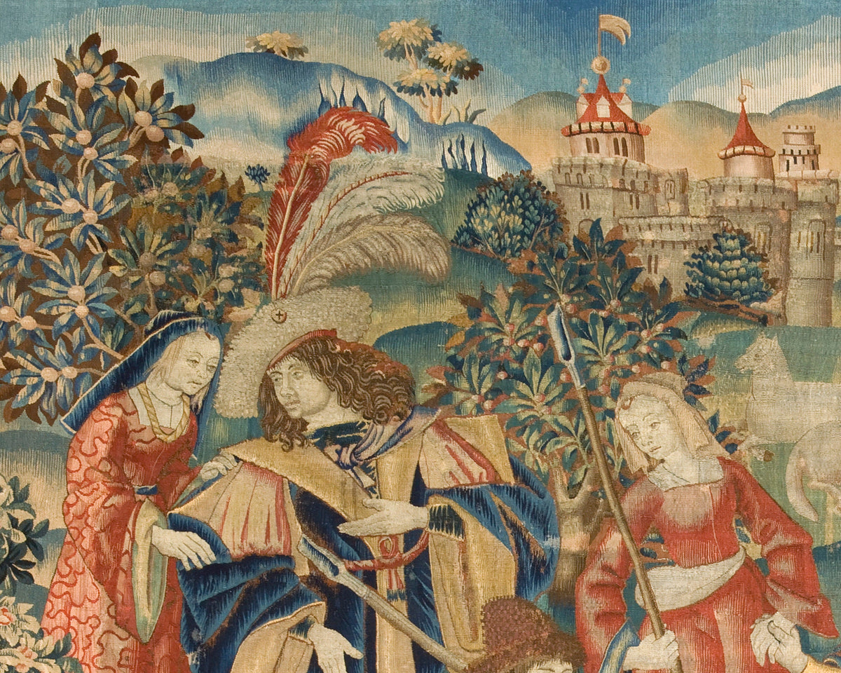 Shepherds in a Round Dance Tapestry | 1500