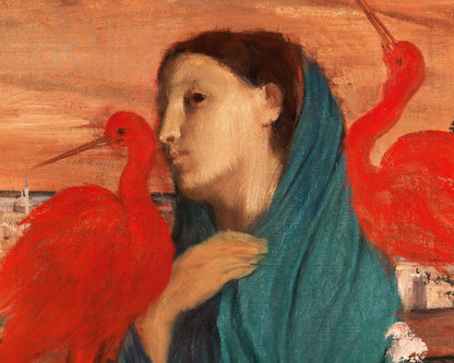 Young Woman with Ibis | 1860