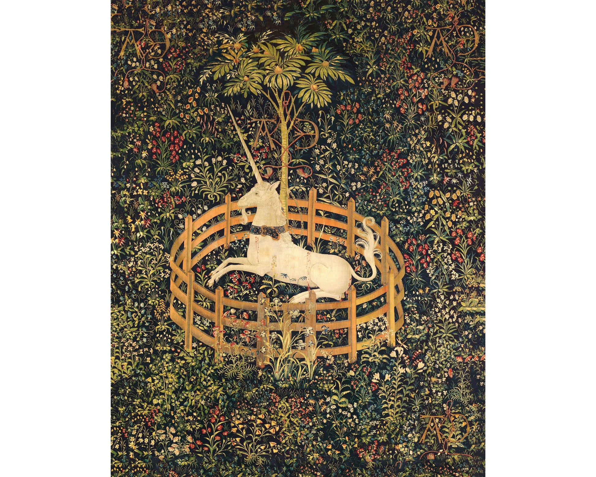 Unicorn Tapestries: Unicorn in Captivity 15th Century 4x5 art print