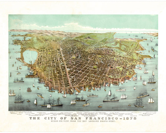 Map of San Francisco | 1878