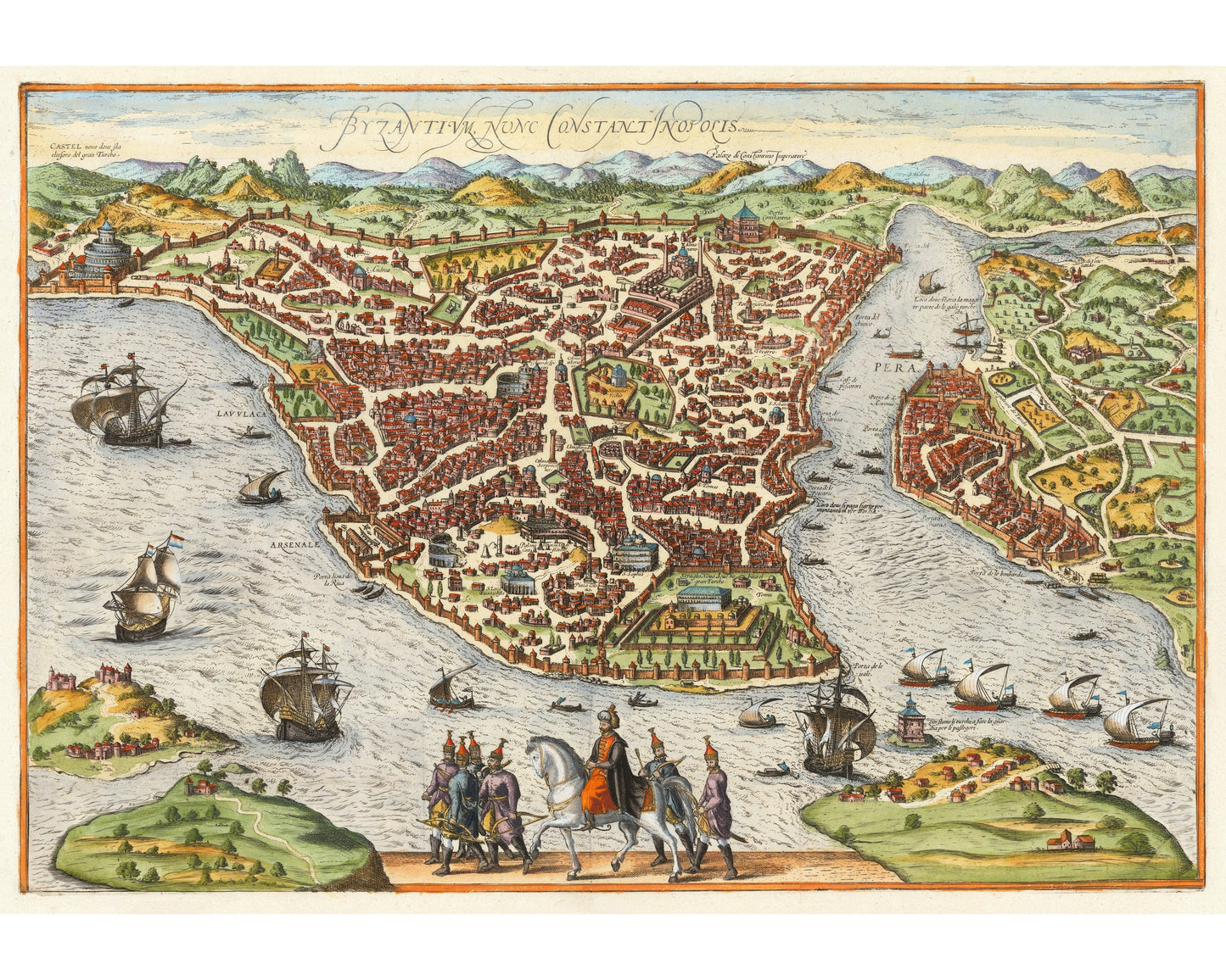 Map of Constantinople | 1660