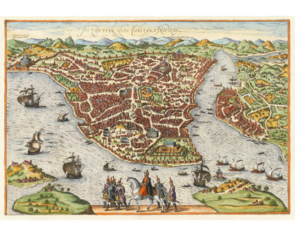 Map of Constantinople | 1660