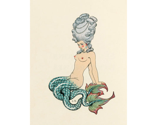 French Baroque Mermaid | 1934