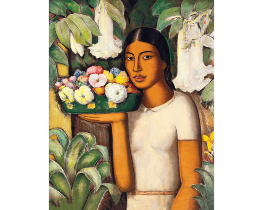 Woman with Flowers | 20th Century
