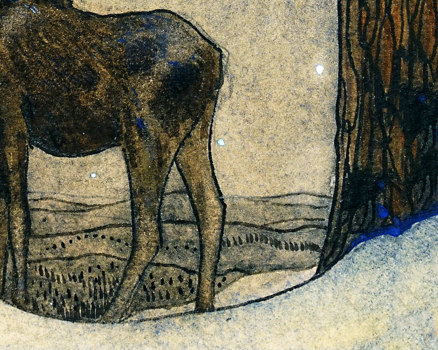 Moose under Starry Sky | 1913