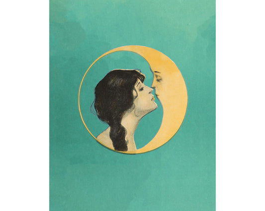 Woman Kissing the Moon | 20th Century